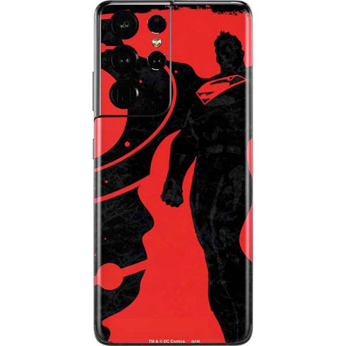 DC Comics Superman Silhouette Flying Galaxy S21 Ultra 5G Skin